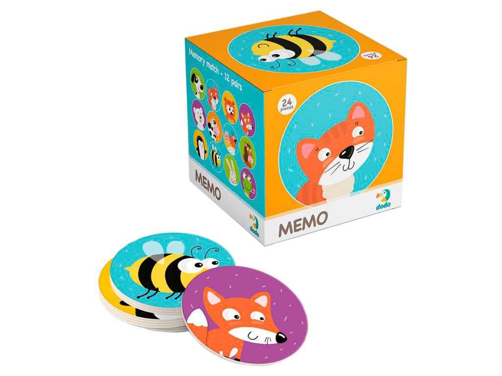 Настільна гра мемо тварини Dodo 300145,мемо игра животные dodo 300145