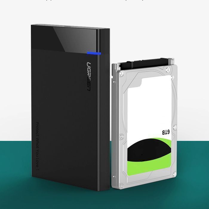 Ugreen adapter obudowa kieszeń na dysk SATA 2.5" 6TB USB-C 3.0 czarny