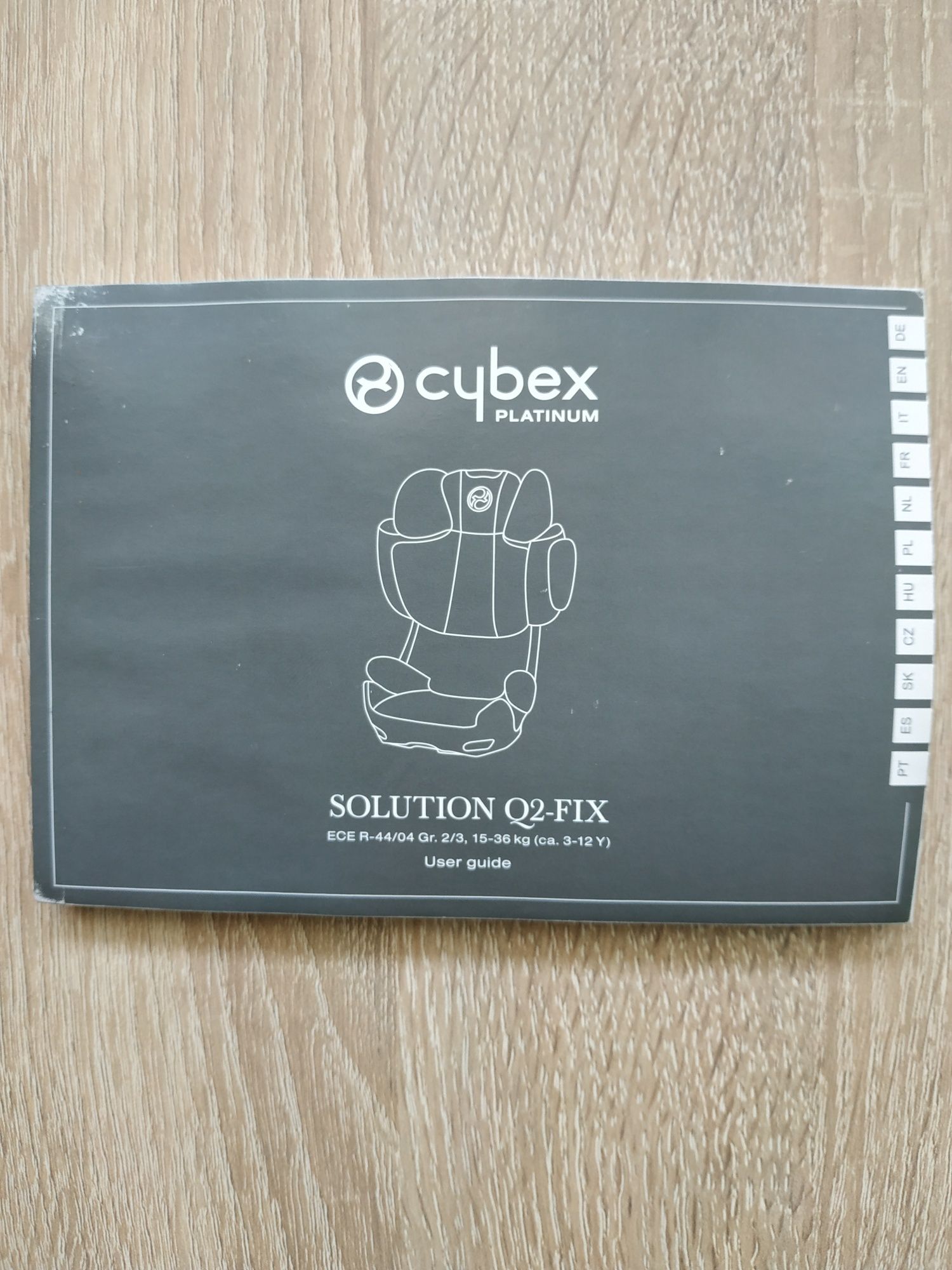 Дитяче автокрісло від 3 до 12 років (група 2-3) Cybex Solution Q2-fix