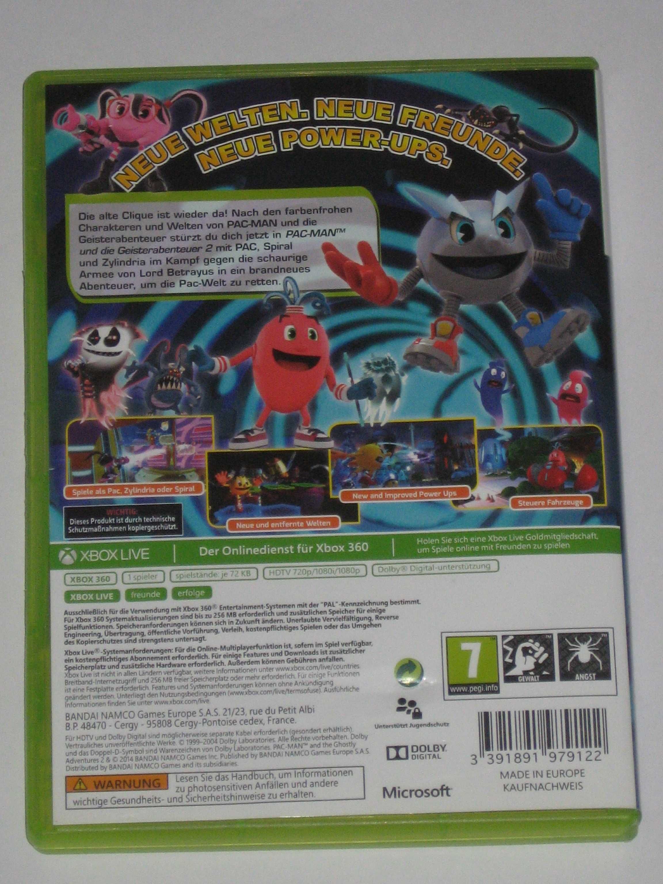 Pac-Man and the Ghostly Adventures 2 XBOX 360 BDB! PAC MAN !!