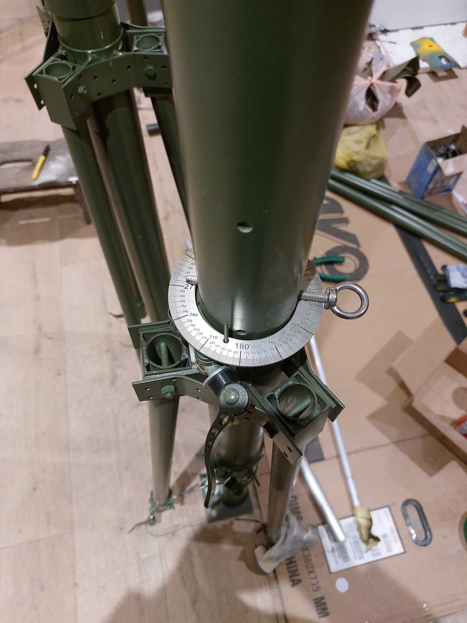 Мачта, щогла телескопічна 11,5м для аеророзвідки, fpv та зв'язку