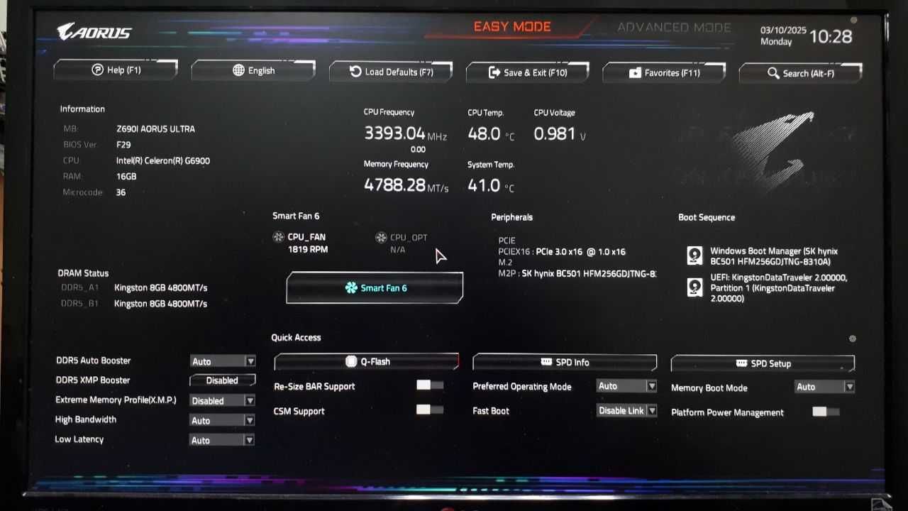 Материнська плата Gigabyte Z690I Aorus Ultra