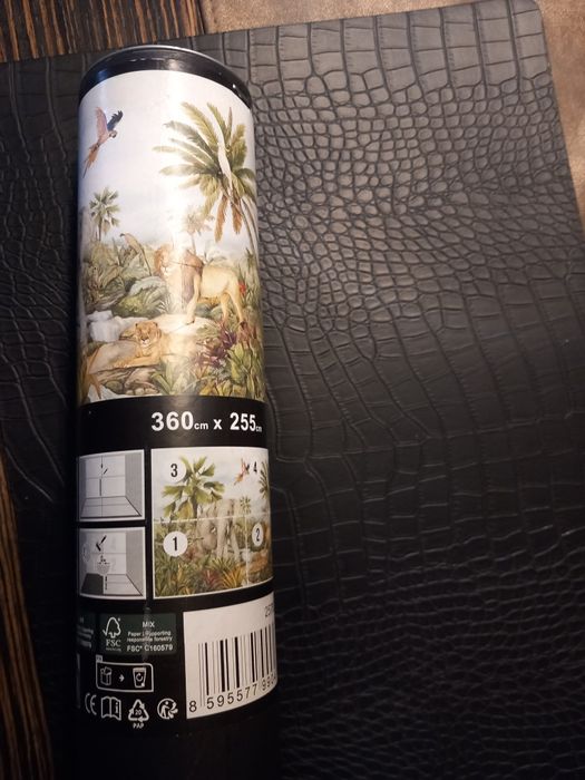 Fototapeta  XXL W TUBIE 360X255 Zwierzęta Safari