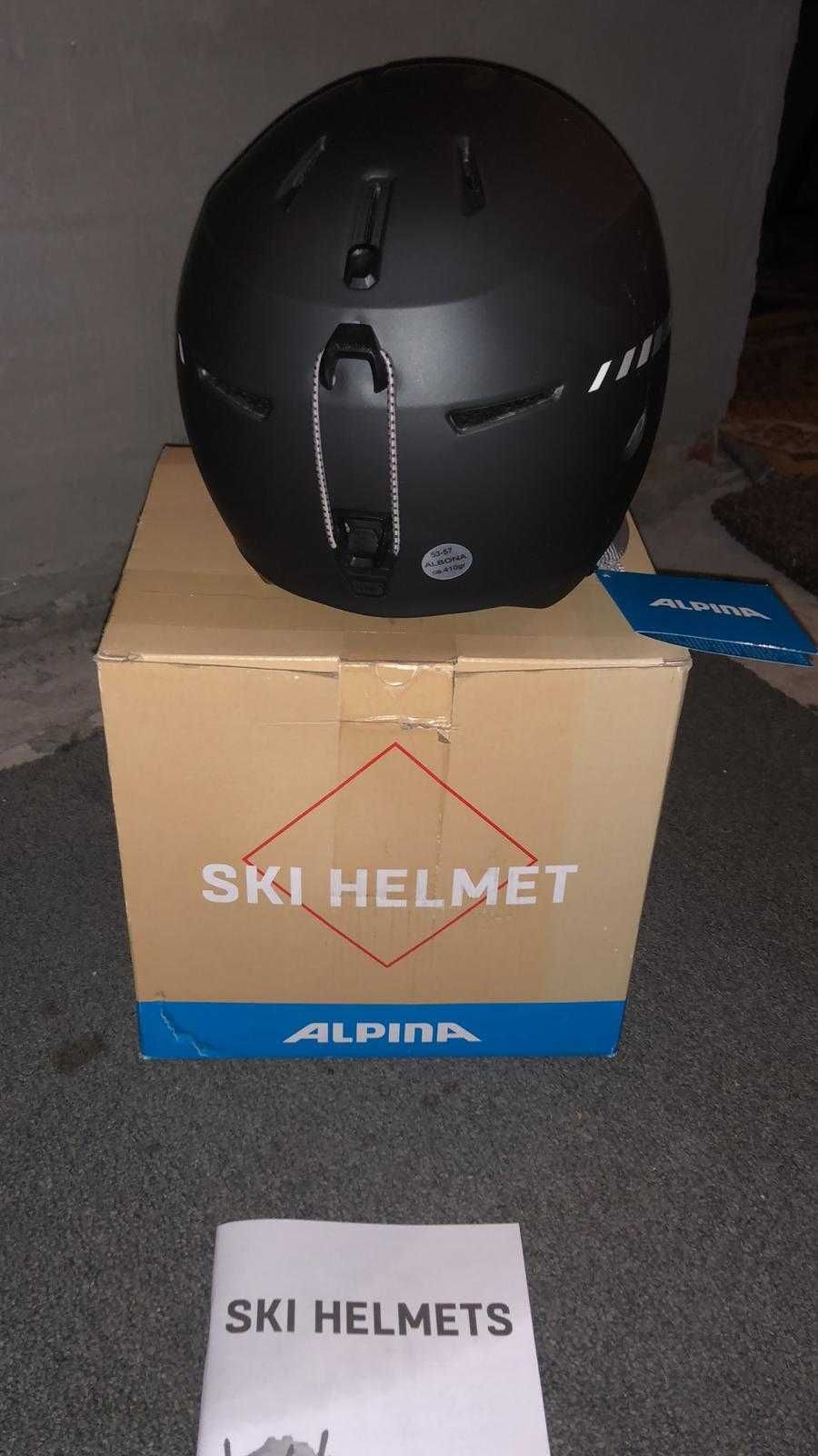 Kask narciarski snowboardowy ALPINA ALBONA 61-64cm Czarny Mat