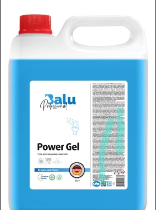 Гель для чищення санвузлів Balu Power Gel Морський бриз 5 л