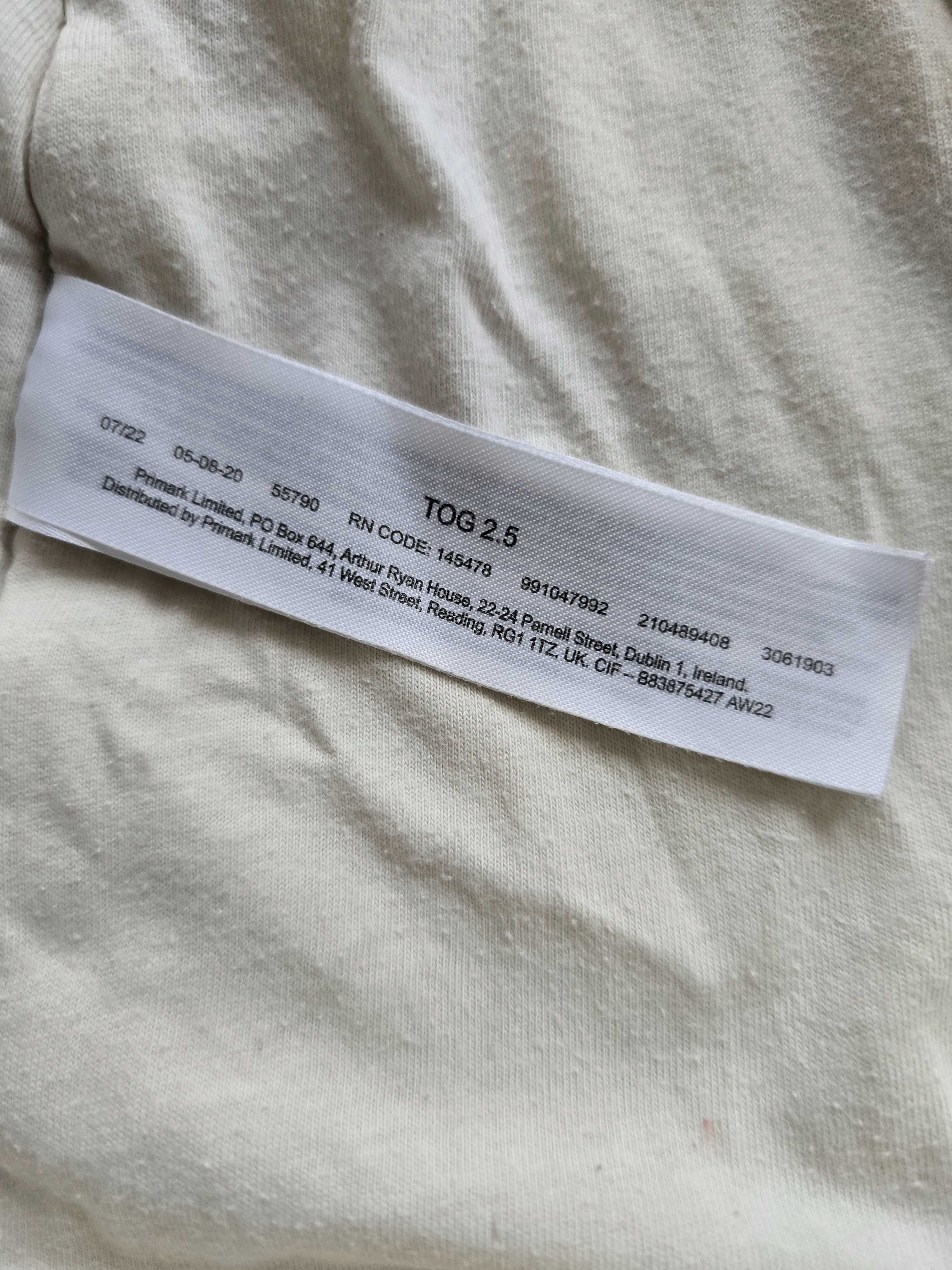 Śpiworki 6-12 mies. 2.5TOG Primark i PitterPatter