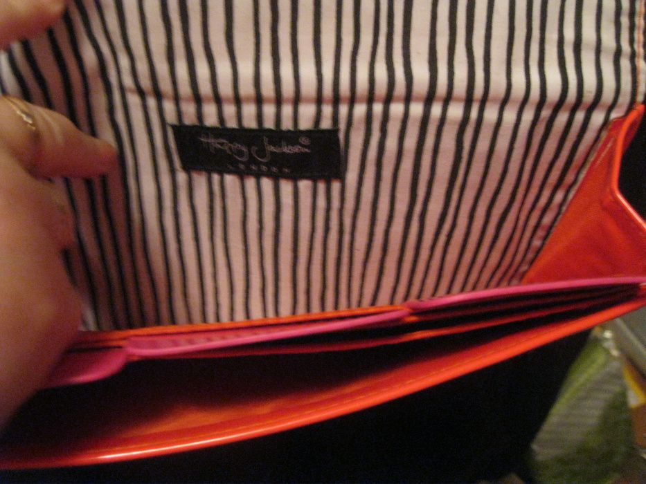 клатч сумка органайзер для путешествий TRAVEL STUFF лаковая красная