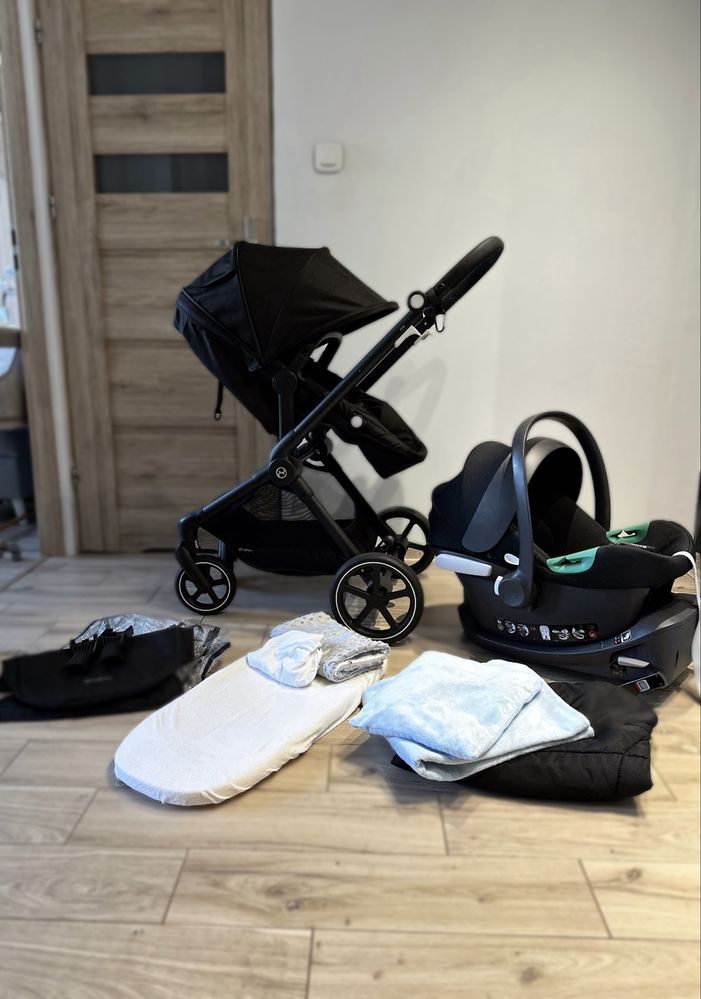 Wózek Cybex eos basic + fotelik aton b2 i-size + baza samochodowa