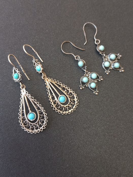 Серьги серебро 875проба звезда