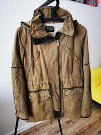 Zielona khaki kurtka parka Bershka S 36