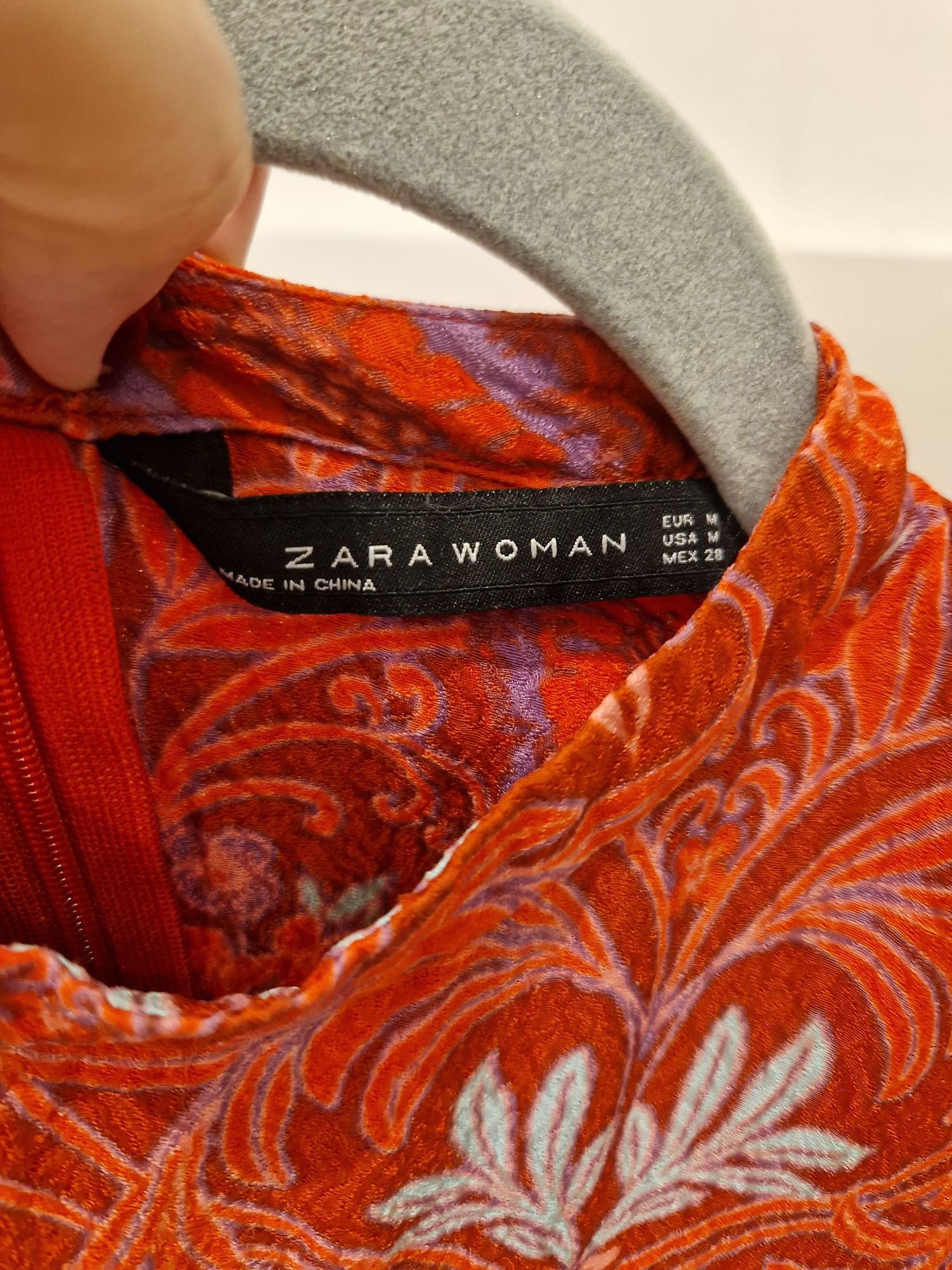 Zara sukienka M 38 wiskoza jedwab