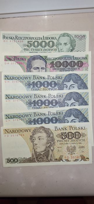 Zestaw Banknotów PRL