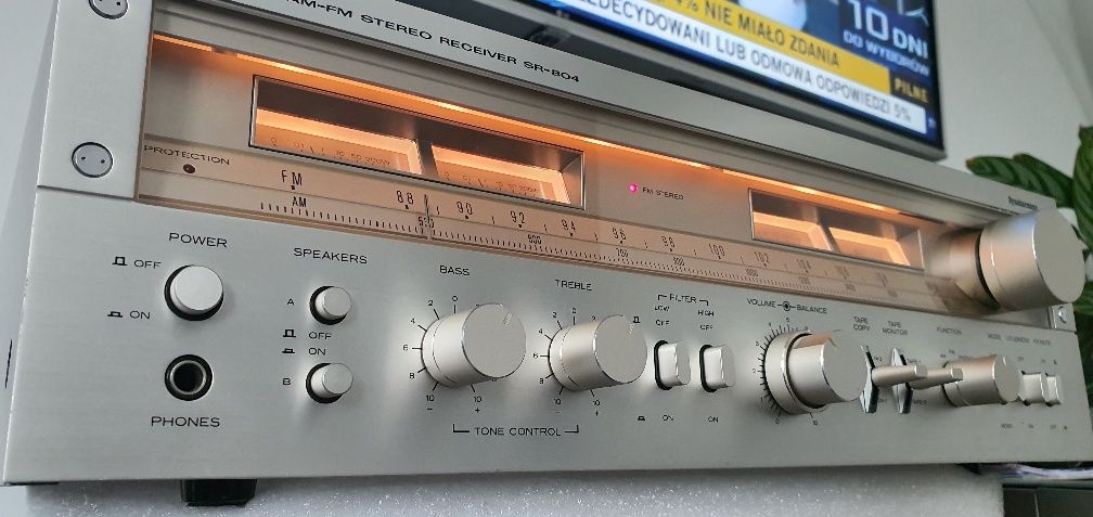 Piękny Amplituner HITACHI  SR-804  /gwarancja rozruchowa/