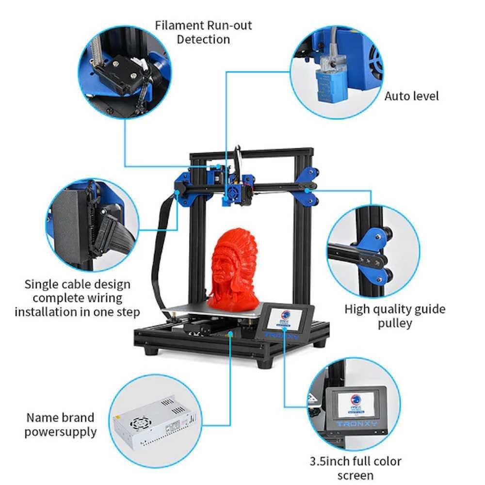 Drukarka 3D Tronxy XY-2 Pro + Zestaw Filamentów  100% Sprawna