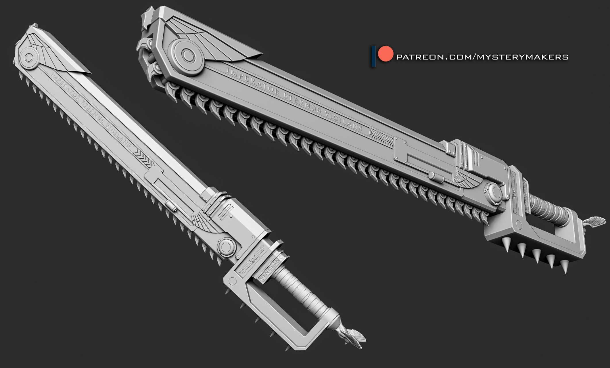 Imperial Chainsword - Warhammer 40k 1:1