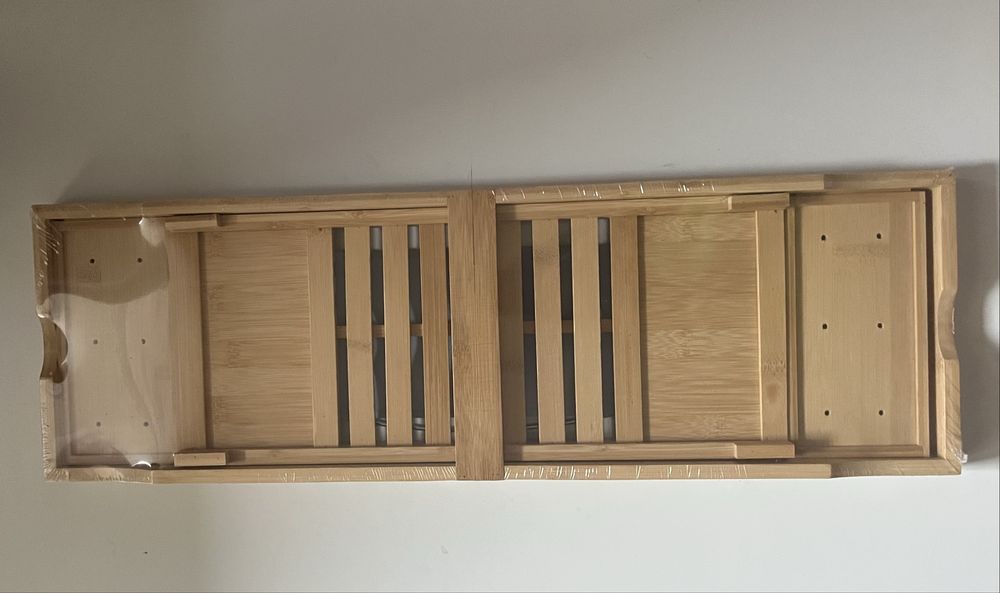 Bambusowa półka na wannę Corsan nowa