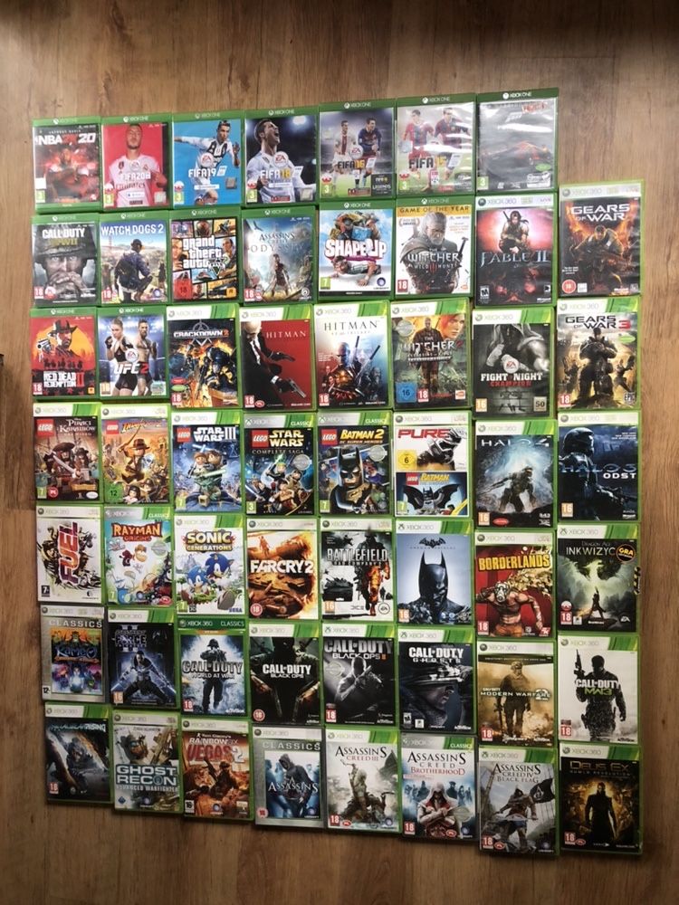 250 GRY Xbox 360 One S X Series Kinect GTA LEGO FIFA CZYTAĆ OPIS