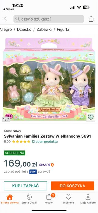 Sylvamian families zestaw wielkanocny nowy