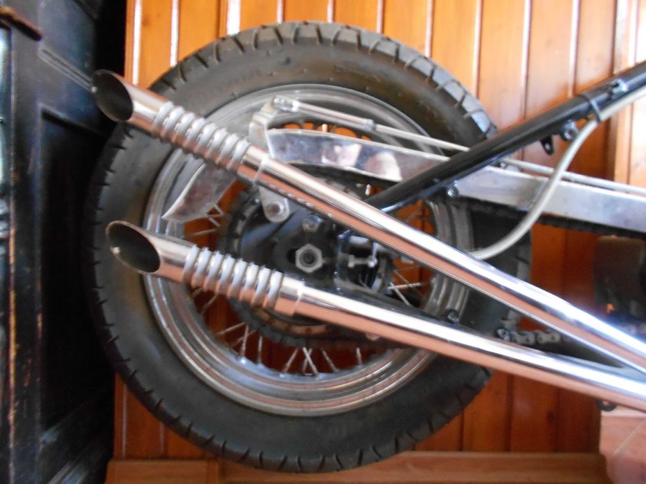 Вихлопні труби під двигун Харлей ВЛА-42. Harley-Davidson WLA-42