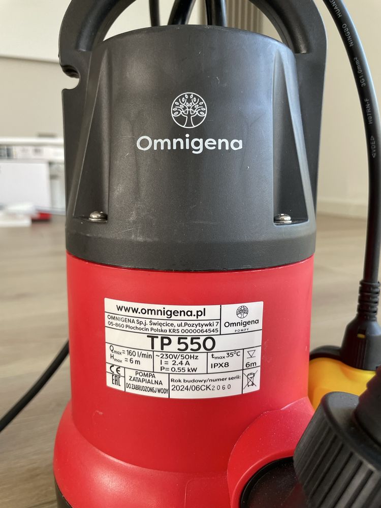 OMNIGENA TP 550 pompa zatapialna 5500 w NOWA