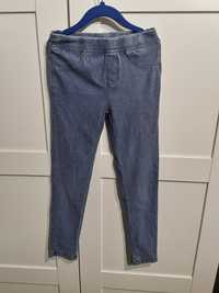 Elastyczne treginsy spodnie dziewczęce Reserved r. 134