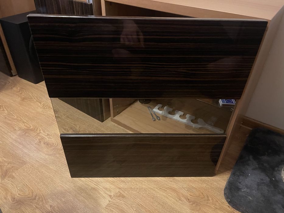 Meble modułowe do salonu IKEA BESTA - rtv, witryna, szafka