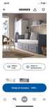 Łóżko Ikea Hemnes Szare