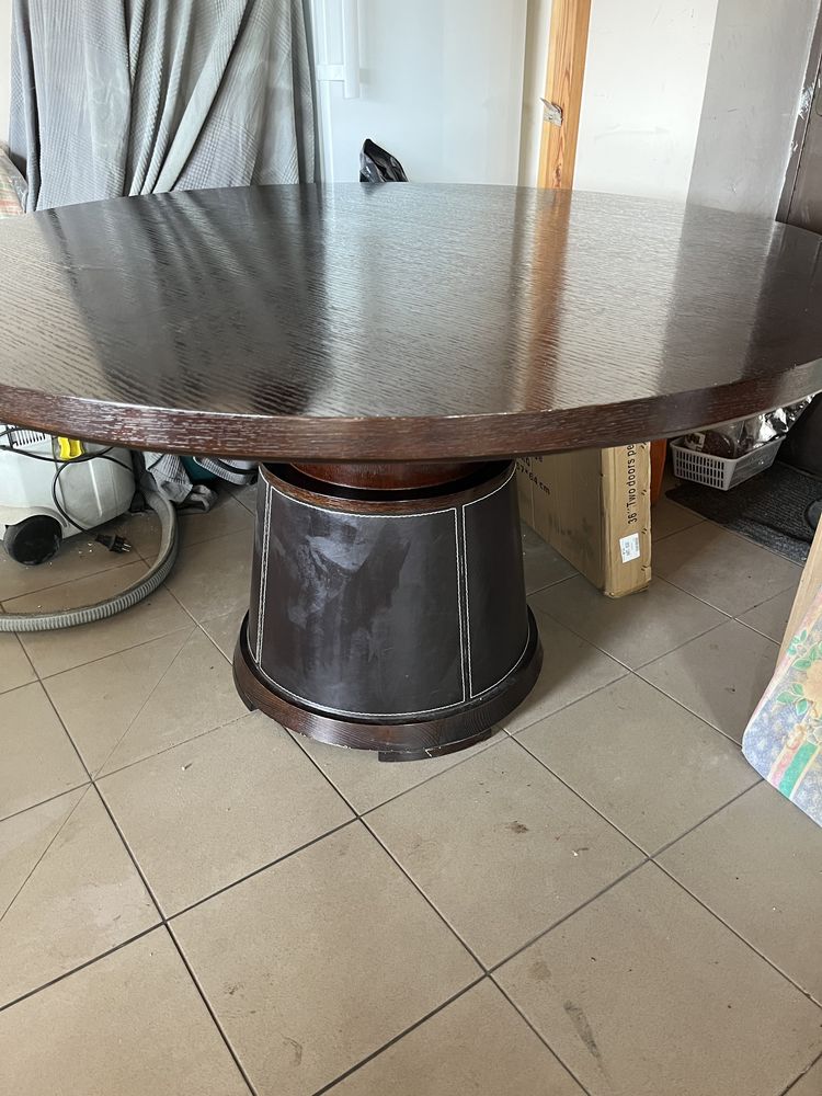 Stół okrągły lite drewno 135cm