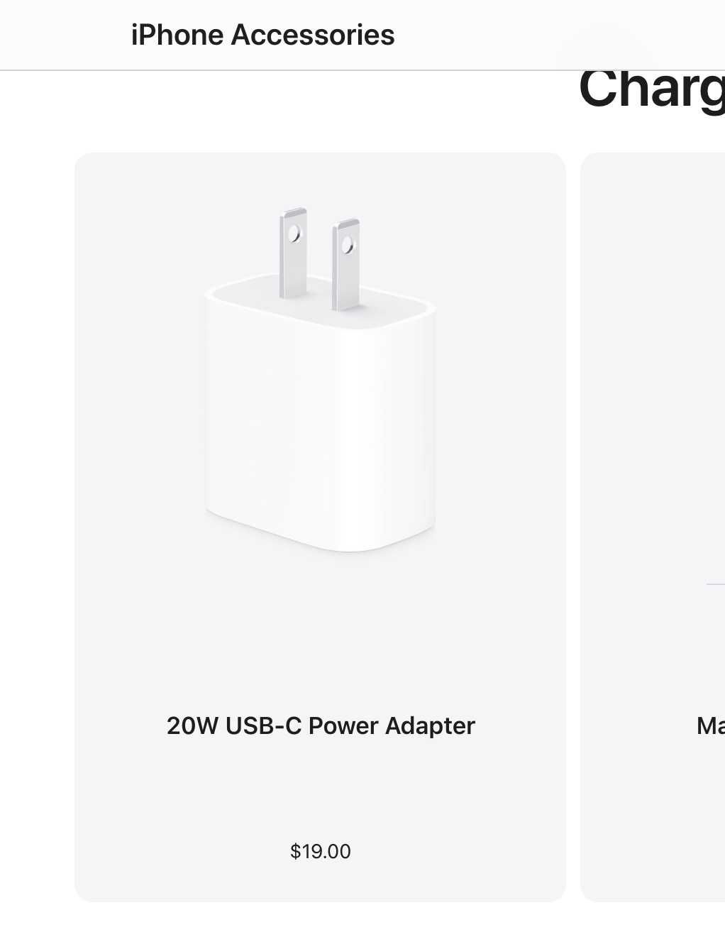 Зарядний блок Apple 20w usb type-c швидка зарядка iphone Оригінальний