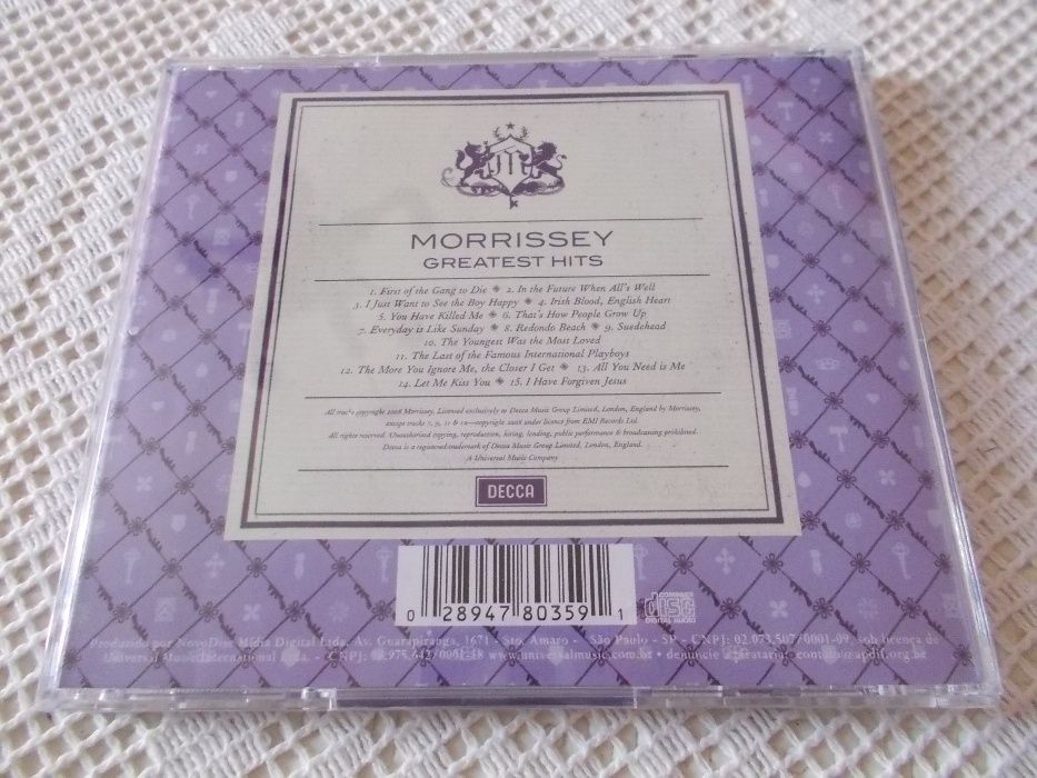 Morrissey Greatest Hits Brasil