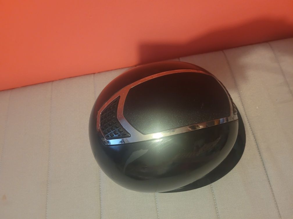 Kask jeździecki BR Lambda Plus Glitter czarny/srebrny