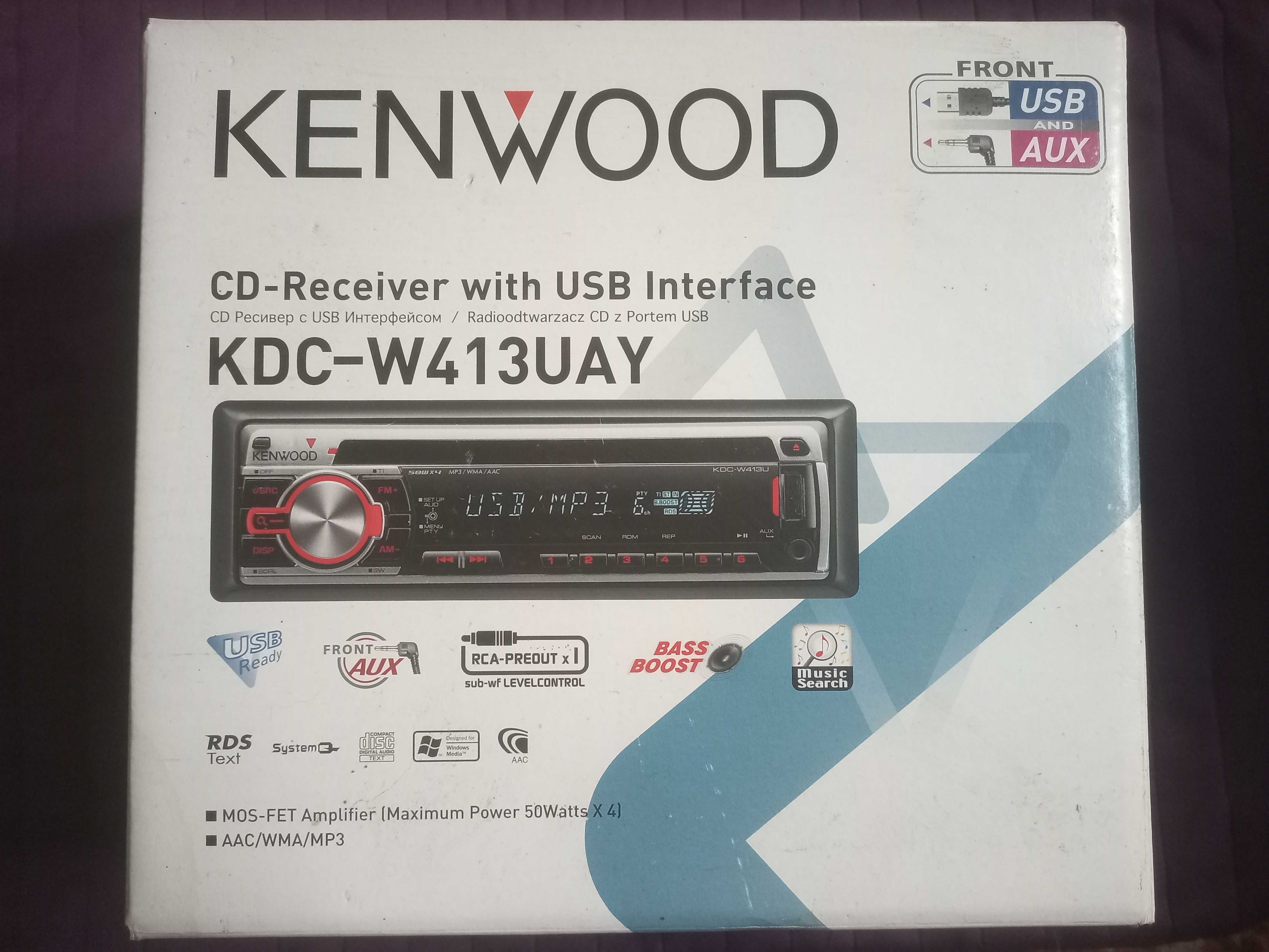 Автомагнітогла Kenwood KDC-W413UAY, нова