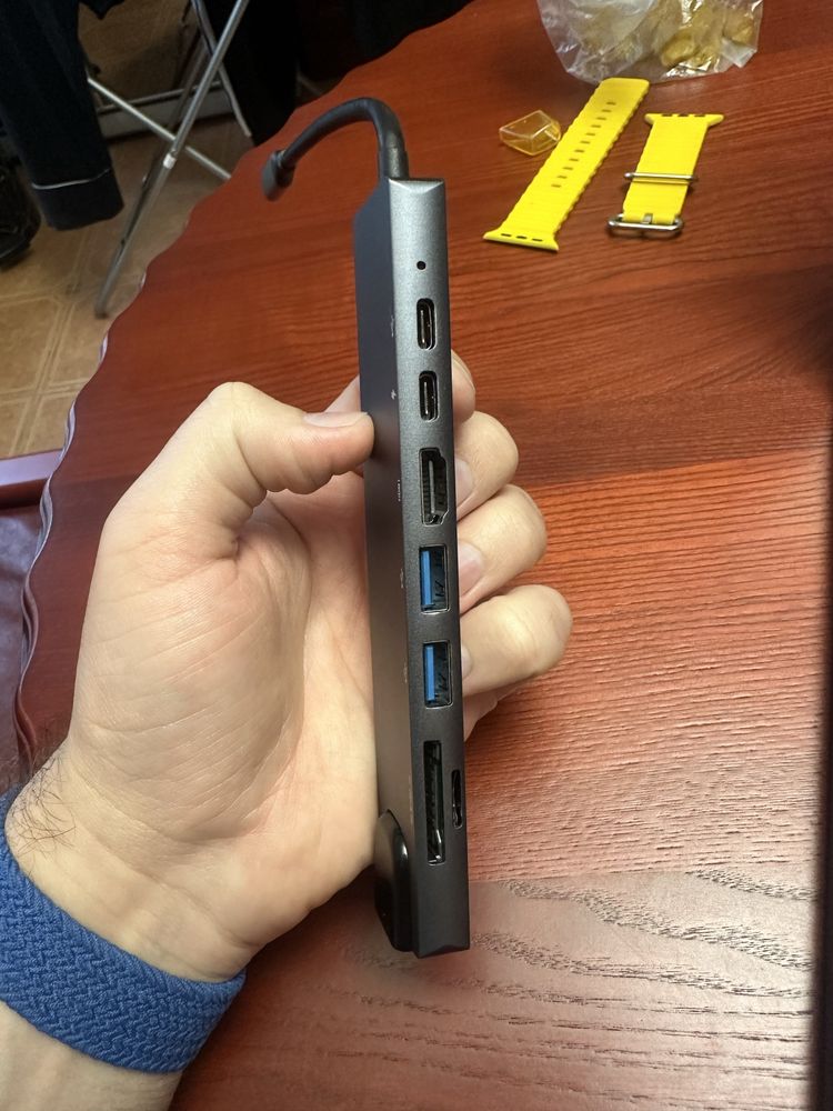 Юсб хаб для ноутбука usb hub 8 в 1 usb hub apple macbook