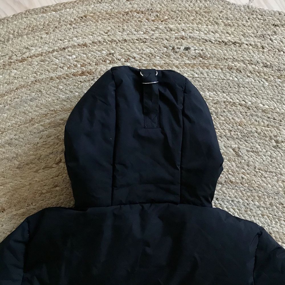 Czarna kurtka/płaszcz zimowy z naturalnym puchem Reserved