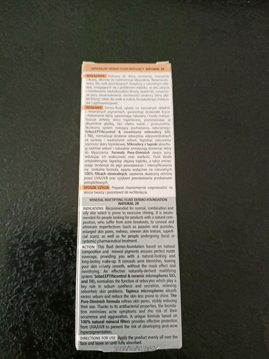 Mineralny dermo-fluid matujący Pharmaceris