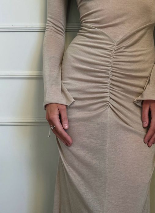 Сукня, платье беж, розмір xs. Новое, нова.