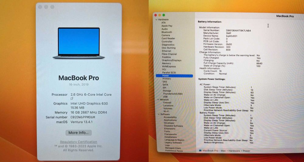 MacBook Pro 16 2019 ІдеалСтан i7 2.6 16Gb 512gb БезДефектів, АКБ 99.5%