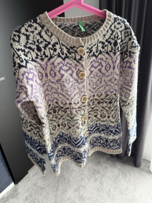 Benetton sweter sweterek kardigan 8-9 lat 128 cm Nowy