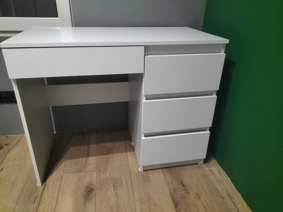 NOWE Biurko Białe Do Biura Dla Dzieci Gamingowe Stolik 96 x 50 x 77 cm