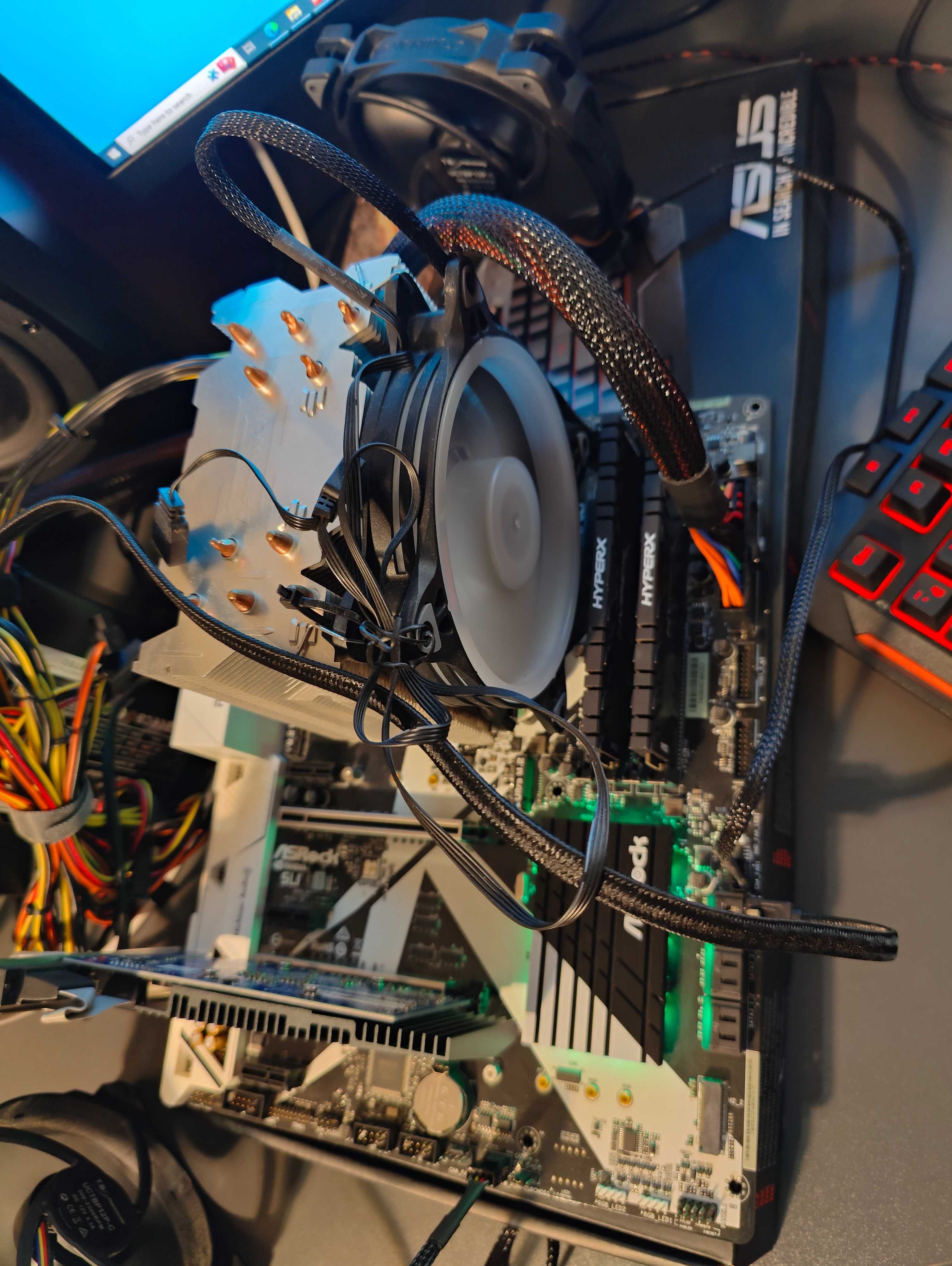 Комплект Ryzen 7 2700, 16гб, м.плата (ASRock X370), охолодження