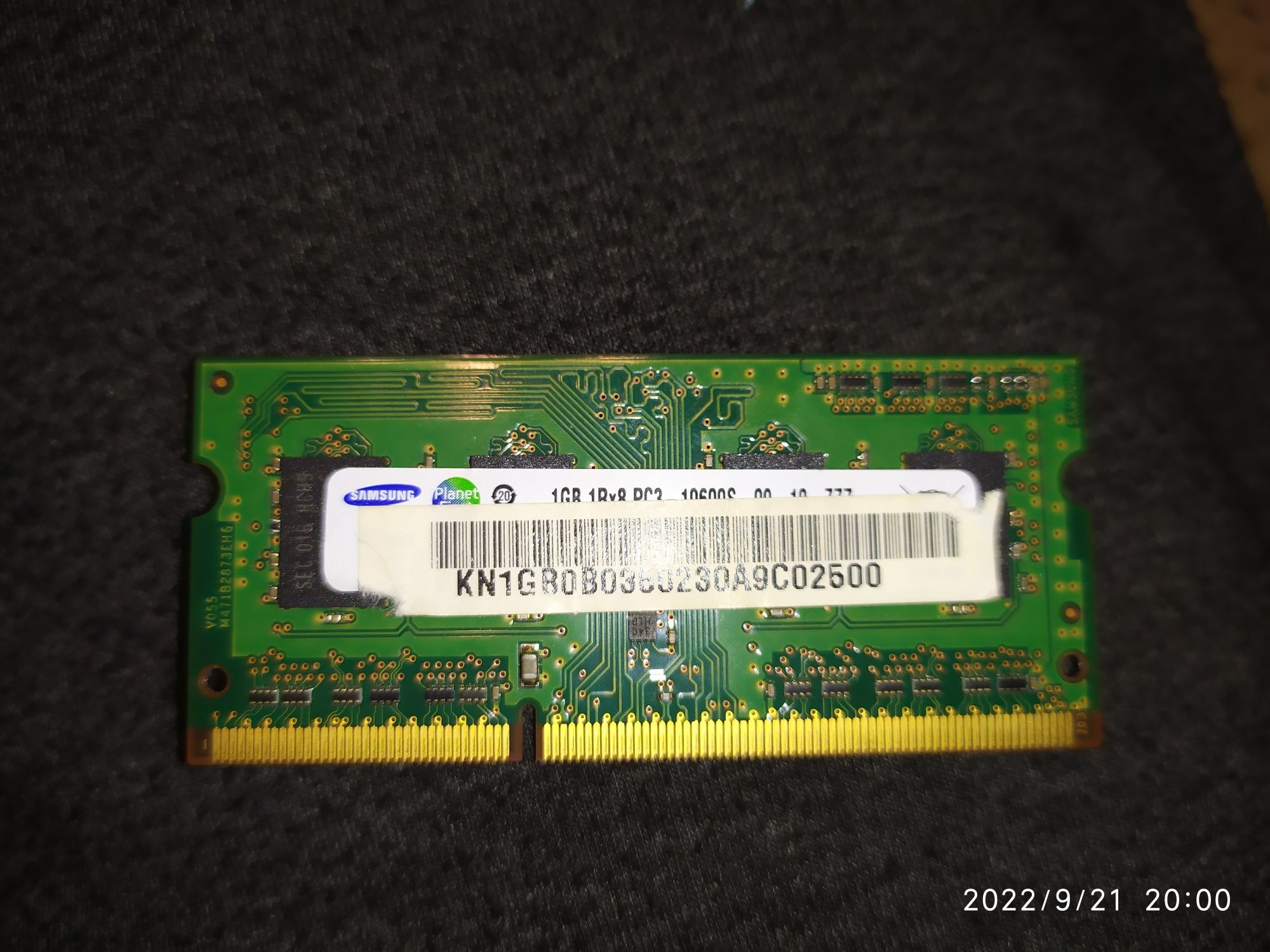 ddr3 1gb 2 шт.  пам'ять для ноутбука