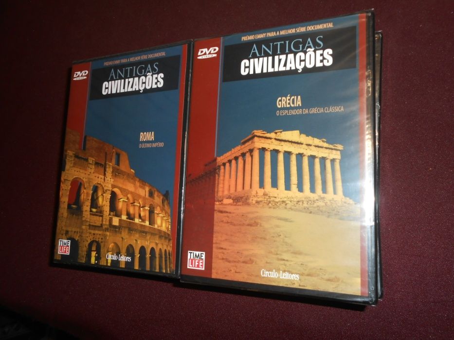 Antigas civilizações - Conjunto de 8 DVDs selados-Circulo de leitores