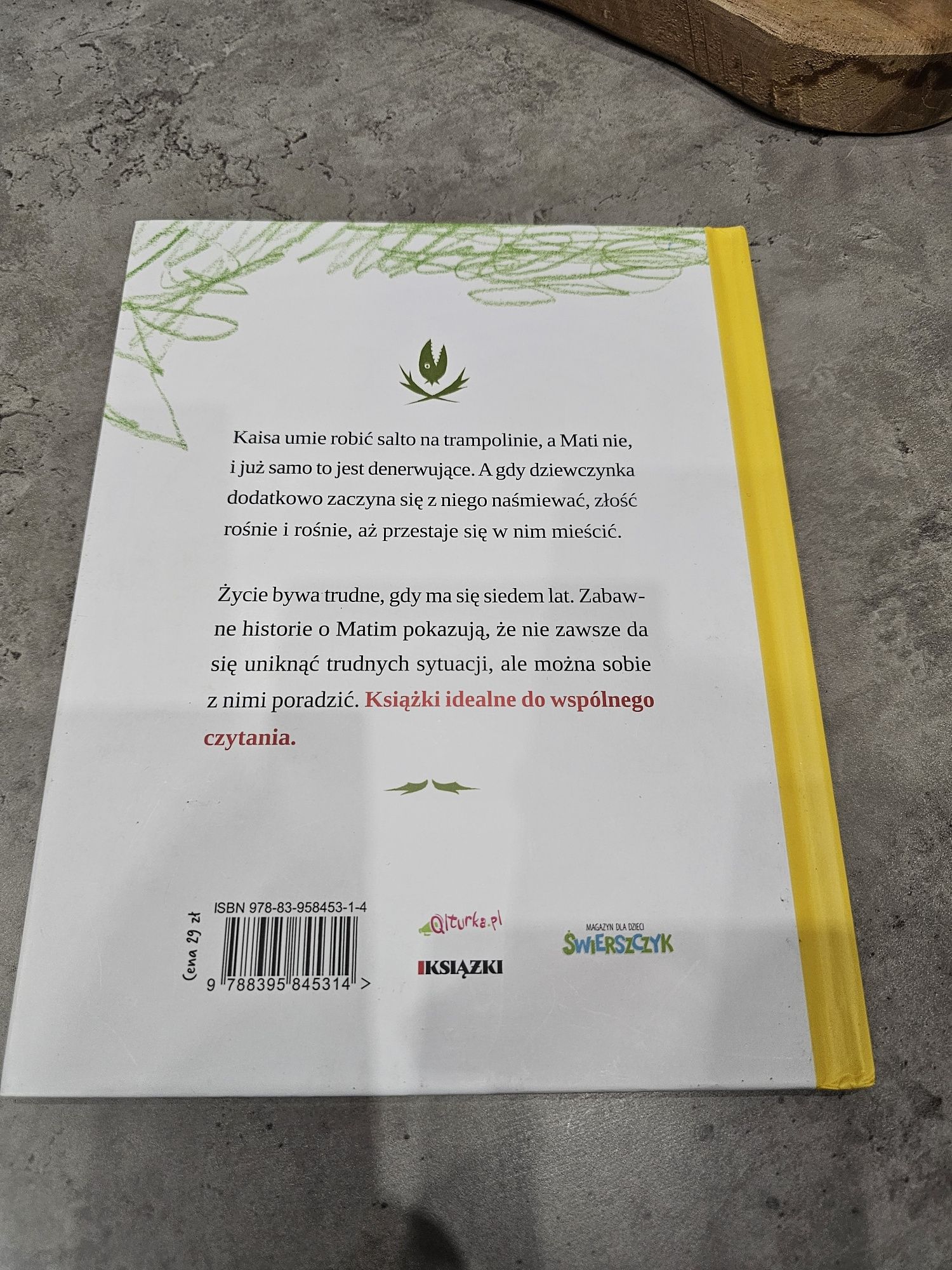 Mati nie umie zrobić salta  edukacyjna książka dla dzieci