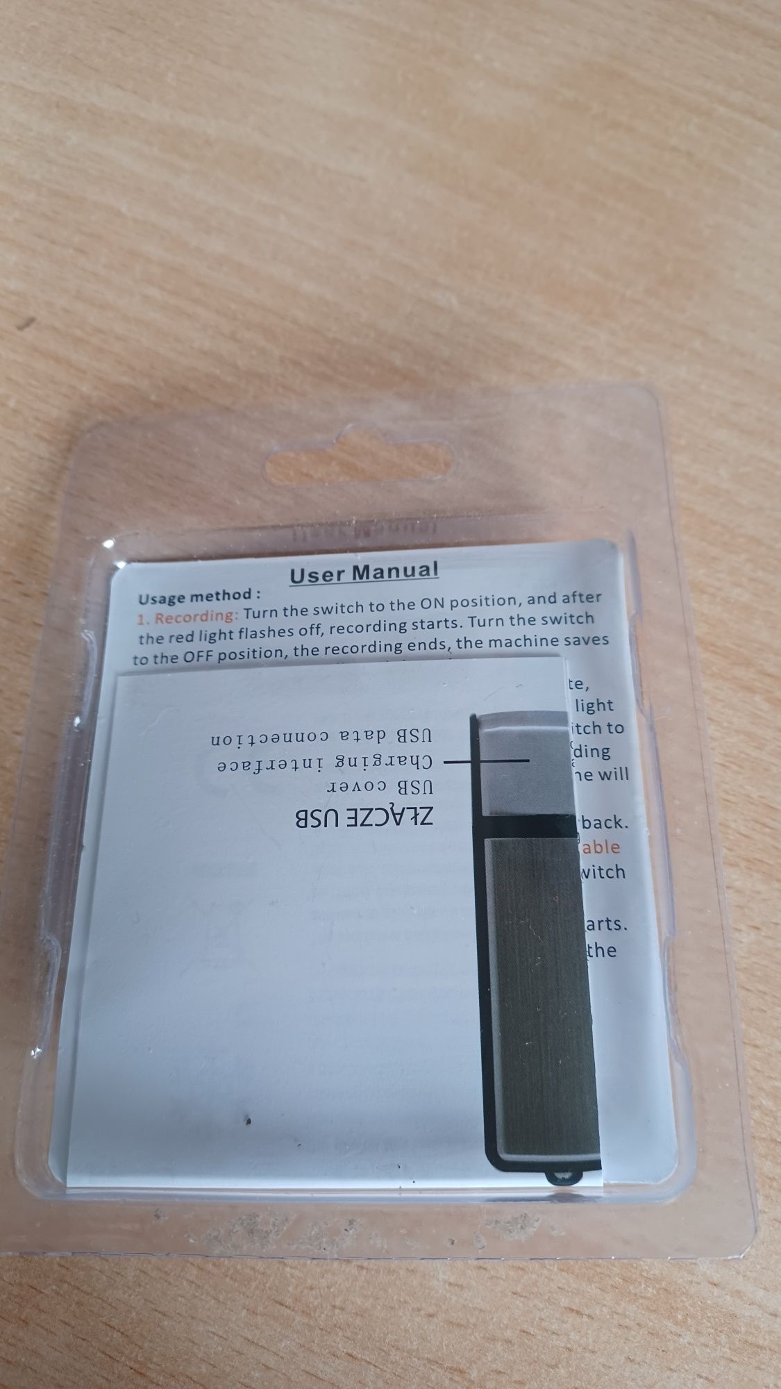 Mini dyktafon nowy jak pendrive