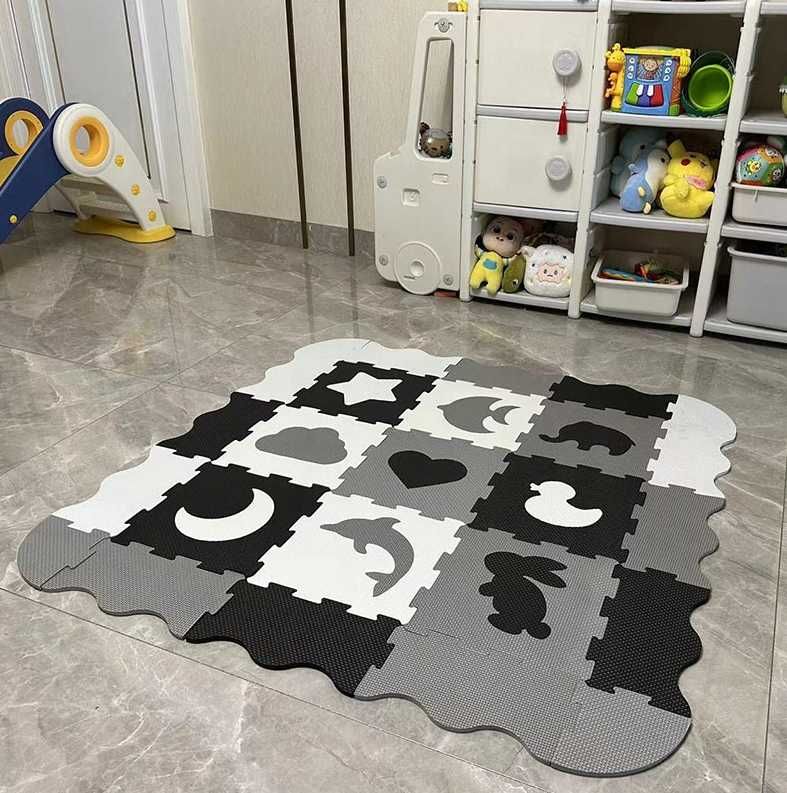 Mata Puzzle Piankowe Edukacyjna Duża + Gruba