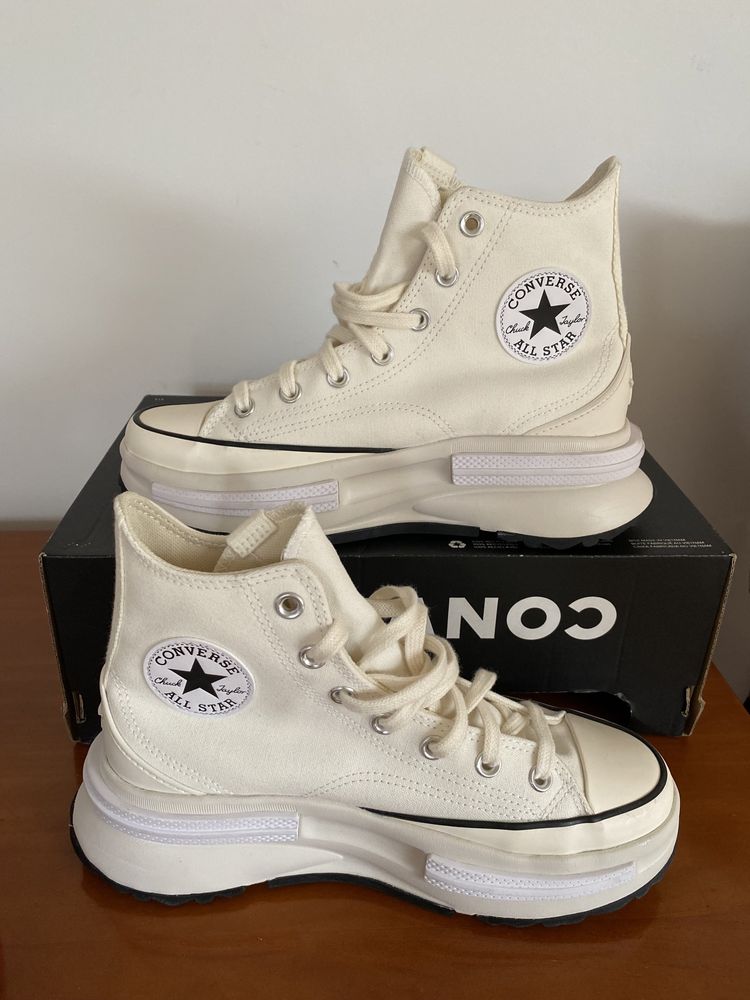 Tenis bota all star creme chunky converse NOVOS