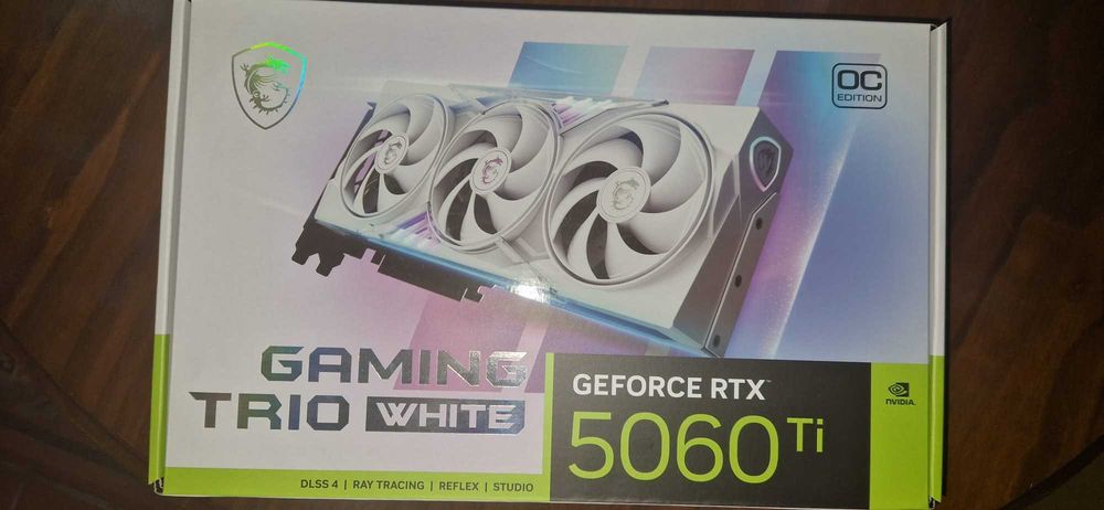 Placa Gráfica MSI NVIDIA GeForce RTX 5060 Ti  Gaming Trio OC White 16G