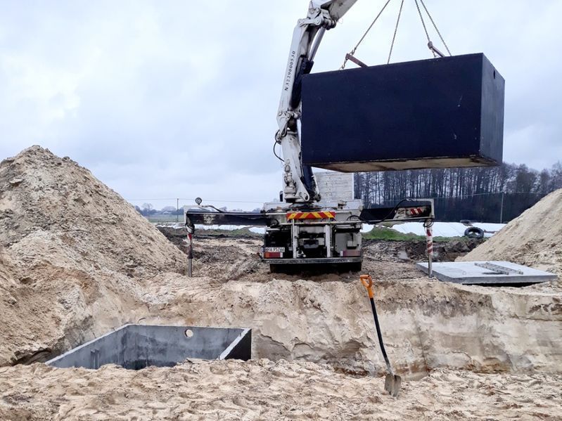 Zbiornik betonowy 10m3 na gnojówkę, szambo, deszczówkę ZIELONA GÓRA