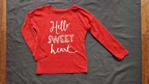 Dziewczęca bluzka z długim rękawem longsleeve tshirt SMYK rozm. 104