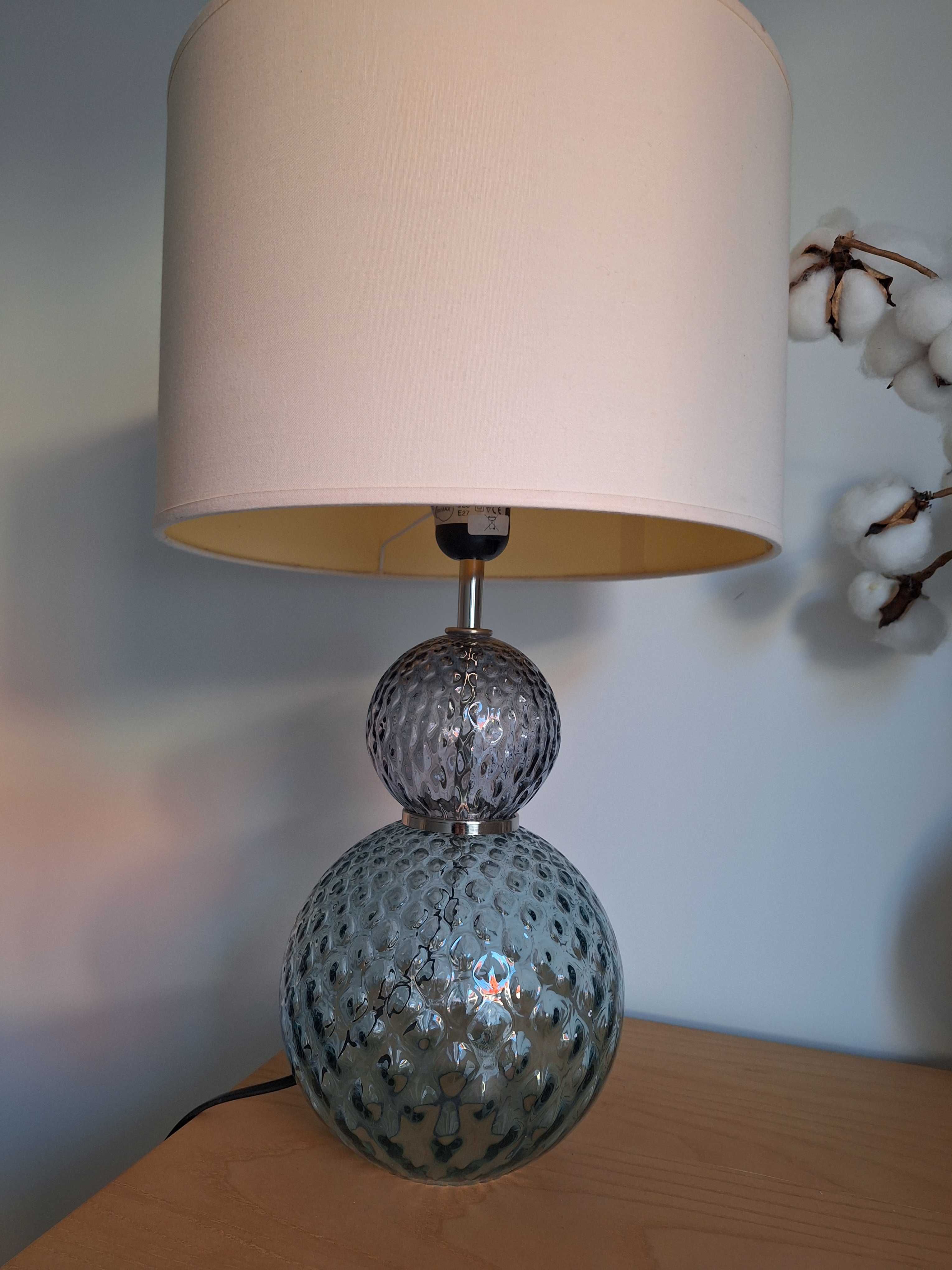 Lampa stołowa szklana
